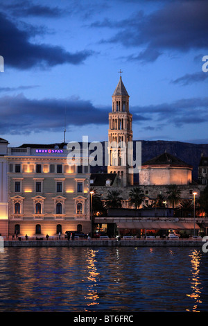 Croatia, Split, skyline, general view, cathedral, Stock Photo