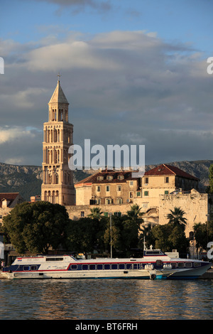 Croatia, Split, skyline, general view, cathedral, Stock Photo