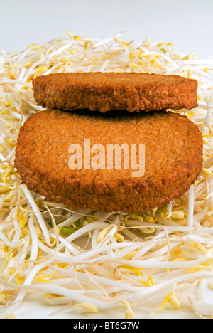 Soy hamburger Stock Photo