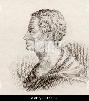 Marcus Tullius Cicero, 106 BC to 43 BC. Roman philosopher, statesman, lawyer, political theorist, and Roman constitutionalist. Stock Photo