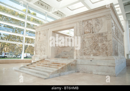 Ara Pacis Augustae Rome ltaly Stock Photo