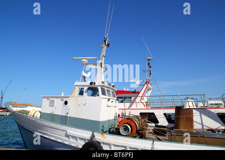 A capstan winch on a fishing trawler docked in a marina, Florence, Oregon,  USA Stock Photo - Alamy