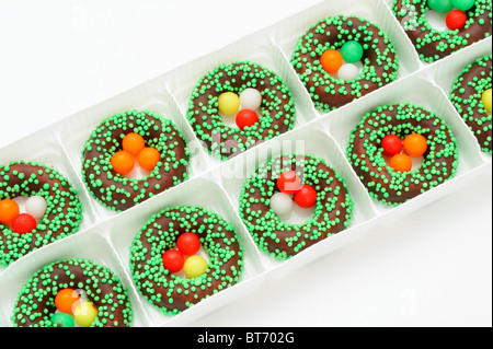 Fontant easter baskets in a box Stock Photo