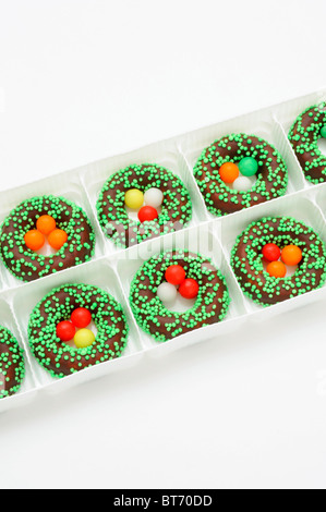 Fontant easter baskets in a box Stock Photo
