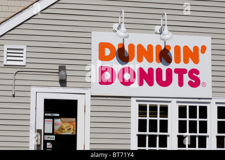 Coffee Shop and Food Store in New England USA Stock Photo