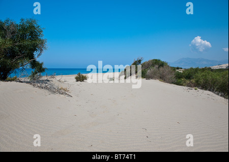 Patara Beach near Kalkan at the start of the lycian way in Turkey Stock Photo