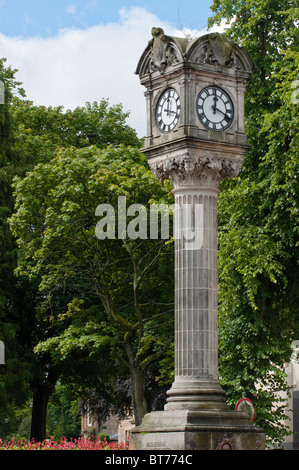 Stirling Clock at junction of King’s Park Road with St Ninian’s Road, Scotland Stock Photo