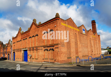 Former Harland & Wolff Foundry building in Strand Road, Bootle, Stock Photo