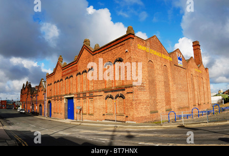 Former Harland & Wolff Foundry building in Strand Road, Bootle, Stock Photo