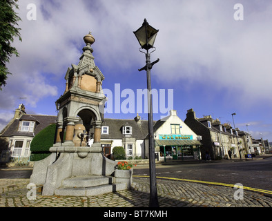 The main street in the town of Alford in Aberdeenshire, Scotland, UK Stock Photo