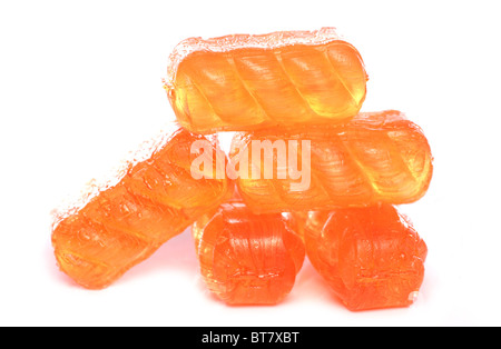 Cough candy isolated on white background Stock Photo