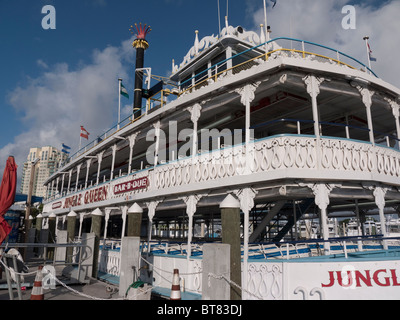 Jungle Queen Dinner cruise at Fort Lauderdale Florida USA Stock Photo