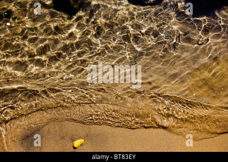 Close up of the crystal clear Arkansas River in the small mountain town of Salida, Colorado, USA Stock Photo