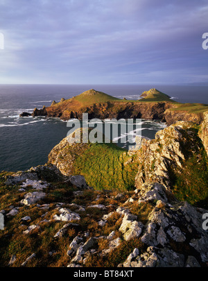 Rumps Point and The Mouls on the Pentire Headland near Polzeath, Cornwall, England Stock Photo