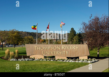 Exterior campus buildings Thompson Rivers University.  Kamloops, British Columbia, Canada Stock Photo