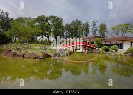 Japanese Garden in the Chinese Garden, Singapore Stock Photo