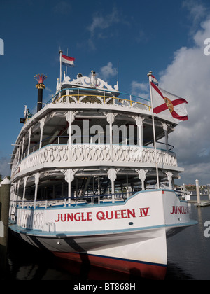 Jungle Queen Dinner cruise at Fort Lauderdale Florida USA Stock Photo