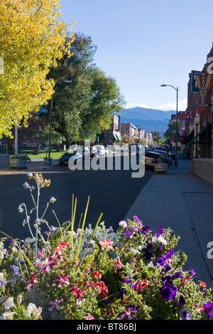 Salida, Colorado, main street USA, with typical shops and stores Stock