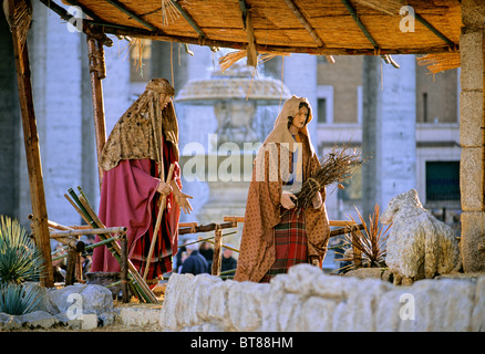 ITALY ROME THE VATICAN CITY Nativity Scene Inside The Entrance Of St ...