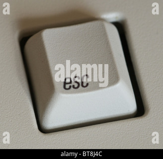 The escape key on a computer keyboard Stock Photo