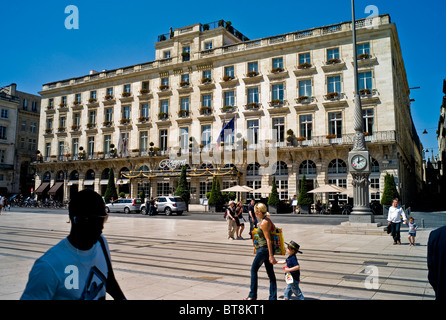 The Grand Regent Hotel in Place de la Comedie in Bordeaux France. Stock Photo