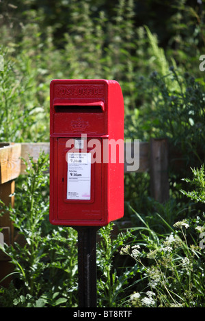 countryside post box near Montrose Scotland Stock Photo
