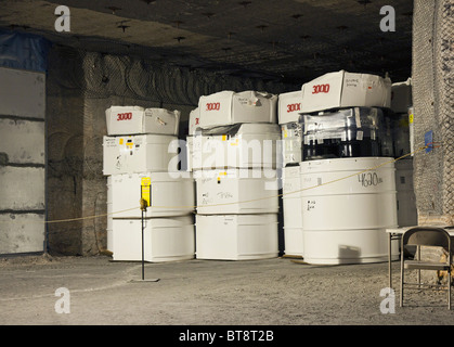 Nuclear Waste Burial at Waste Isolation Pilot Plant Stock Photo