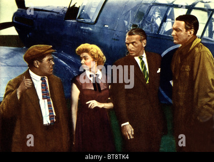 PETER BUTTERWORTH, YOLANDE DONLAN, DOUGLAS FAIRBANKS JR., MISTER DRAKE'S DUCK, 1951 Stock Photo