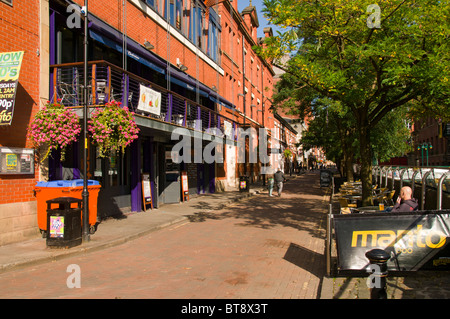 Canal Street, near Manchester city centre.  Manchester, England, UK. Stock Photo
