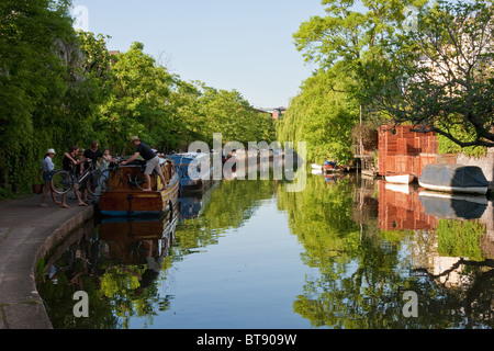 Camden Canal in London in May 2010 Stock Photo
