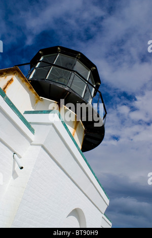 Point Bonita Light is a lighthouse located at Point Bonita at the San Francisco Bay entrance near Sausalito, California. Stock Photo