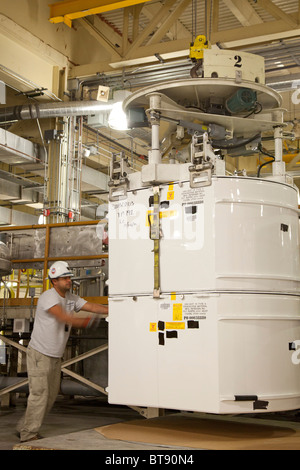 Nuclear Waste Burial at Waste Isolation Pilot Plant Stock Photo