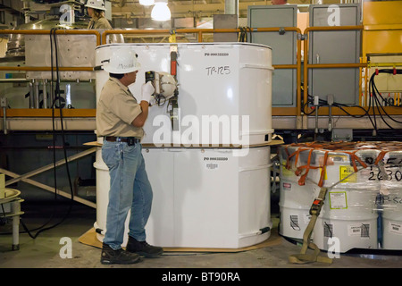 Nuclear Waste Burial at Waste Isolation Pilot Plant Stock Photo