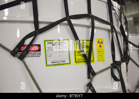 Nuclear Waste Burial at Waste Isolation Pilot Plant Stock Photo