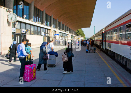 Mashhad Railway Station, Mashhad, Iran Stock Photo