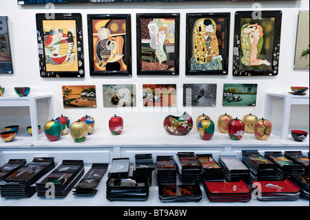 Vietnamese Lacquerware Souvenirs. Ho Chi Minh City, Vietnam. Stock Photo