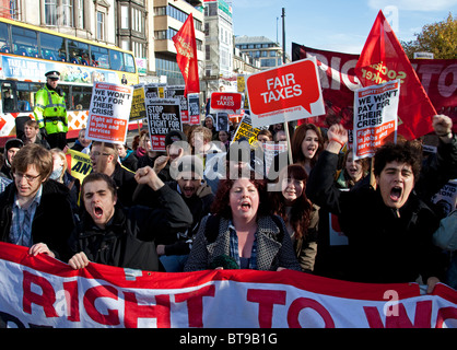 23rd October ‘There is a Better Way’ march and rally in Edinburgh, Scotland, UK, Europe Stock Photo