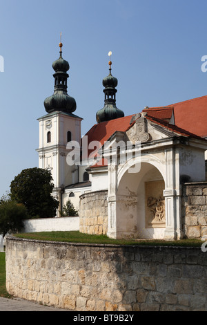 Pilgrimage church 'Maria auf der Heide' and calvary in Frauenkirchen, Burgenland, Austria, Europe Stock Photo