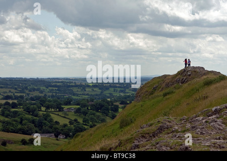 Looking south from Thorpe Cloud, Dovedale, Derbyshire Stock Photo