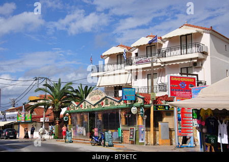 Resort centre, Tsilivi, Zakynthos (Zante), Ionian Islands, Greece Stock Photo