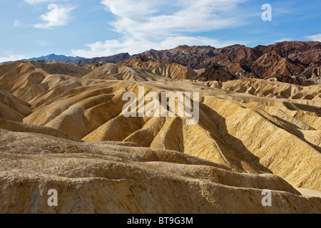 Landscape at Zabriskie Point, Death Valley National Park, Mojave Desert, California, Nevada, USA Stock Photo