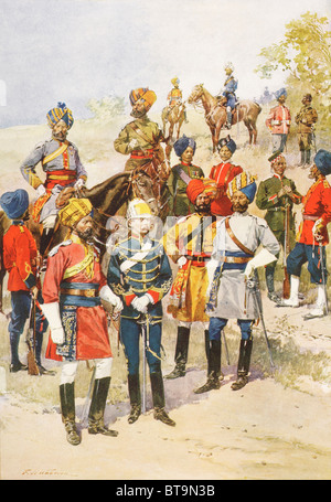 The King's Own Regiments of the Indian Army who came to the coronation ...