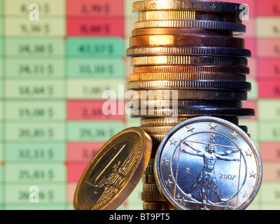 Conceptual view of accounting in economy and business. Stock Photo
