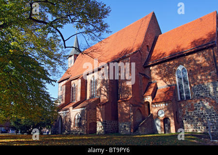 Historic Church of St. Peter and St. Paul in Zarrentin am Schaalsee, Ludwigslust district, Mecklenburg-Western Pomerania Stock Photo
