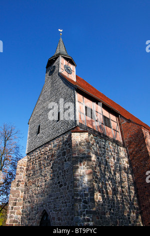 Historic Church of St. Peter and St. Paul in Zarrentin am Schaalsee, Ludwigslust district, Mecklenburg-Western Pomerania Stock Photo
