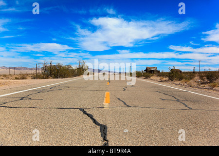 The historic Route 66, Ludlow, California, USA, North America Stock Photo