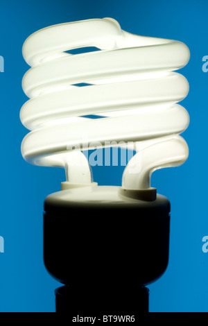 Energy Efficient Fluorescent Light Bulb Stock Photo
