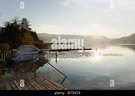 Keutschacher See lake, Carinthia, Austria, Europe Stock Photo