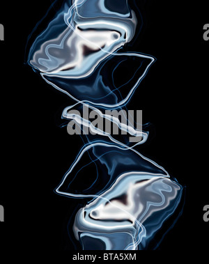 Abstract image - blue flower - abstract background Stock Photo