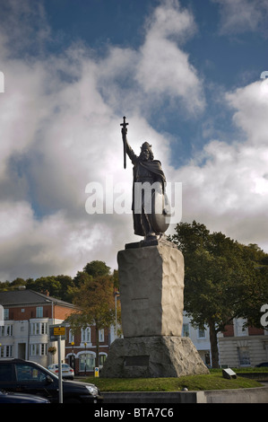 Statue of King Alfred the Great at Winchester, Hampshire, UK Stock Photo